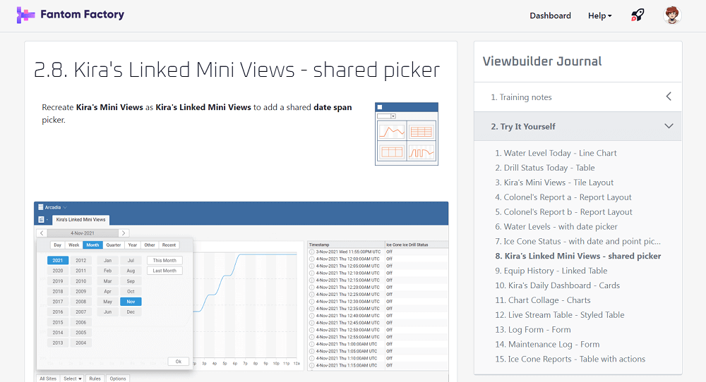 viewbuilder exercises screenshot