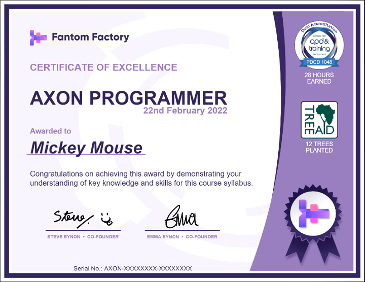 Certificate of Excellence