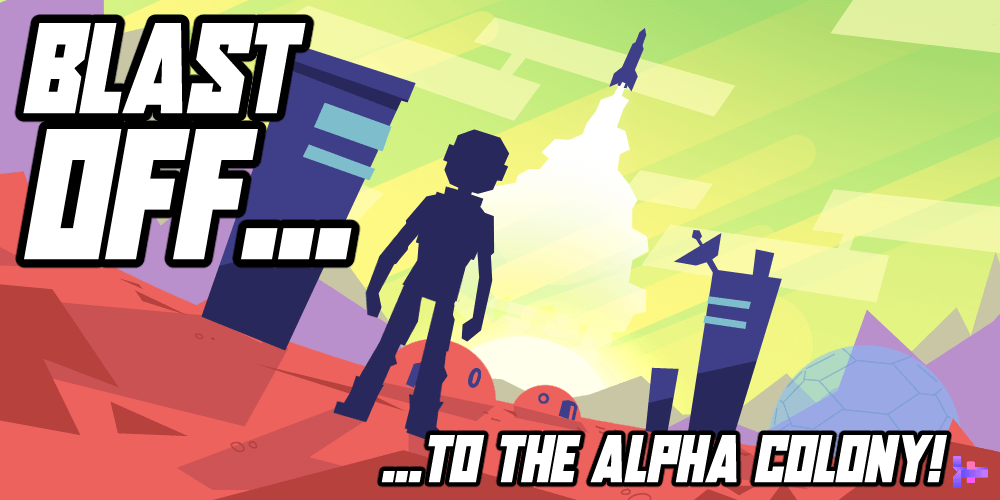 Blast off banner