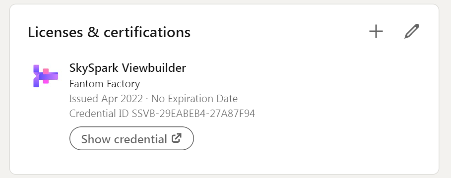linkedin certificate section