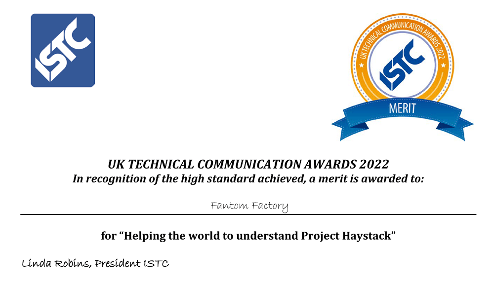ISTC merit certificate