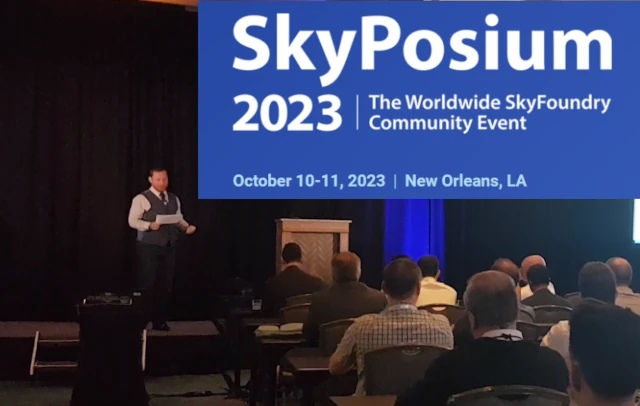 Steve Eynon at SkyPosium, 2023